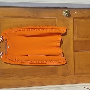 Kid Nation orange sweater. Size Large 8 to 10 years.